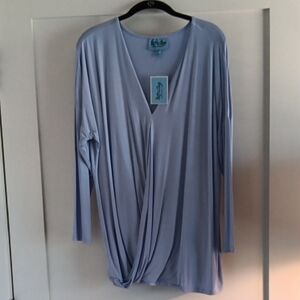 Soft & Cozy Loungewear Light Blue Women's Top - New With Tag